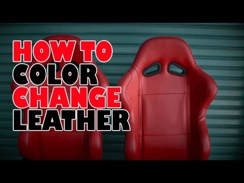 how to dye car seats