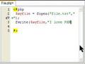 PHP Creating Files