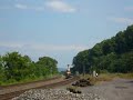 CSX O031 trundles south through Tivoli and the detector