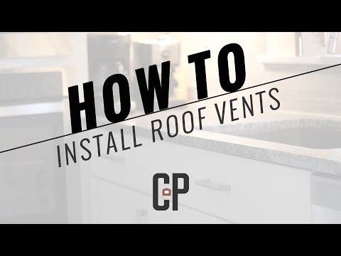how to put in a roof vent