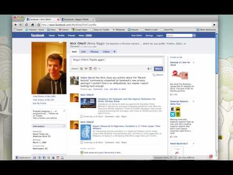 Wall Post - A tutorial on how to create a Facebook wall post that your friends cannot see.