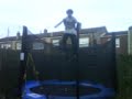 me and my bro doing shizz on the trampiline and my bro gets hurt big time