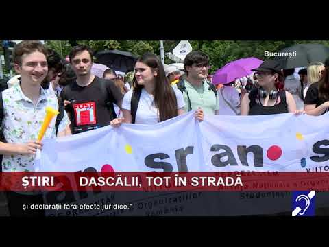 Dascălii, tot în stradă