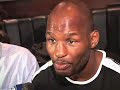 bernard hopkins talks with eddie goldman and kristal hart at the
final nyc press conference before the fight against kelly pavlik at boardwalk hall, atlantic city on 10/18/08. live on pay per view.