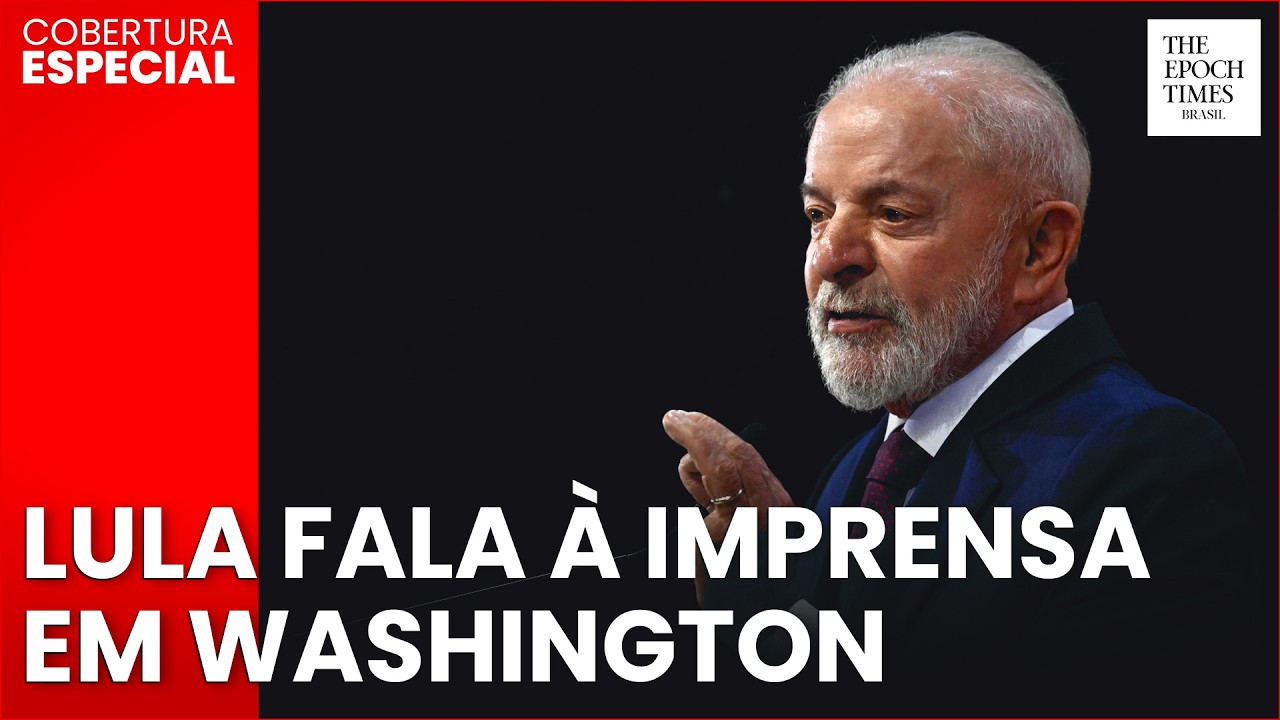 🔴 AGORA: Lula fala à imprensa em Washington | Tradução simultânea | Cobertura especial