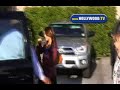 Exclusive: Miley Cyrus Comes Out Of Hotel In Burbank Exclusive: Miley Cyrus Comes Out Of Hotel In Burbank