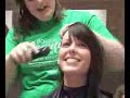 Girls shave heads for cancer research Girls shave heads for cancer research