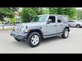 Used 2018 Billet Silver Metallic Clearco JEEP UNLIMITED SPORT S video 1
