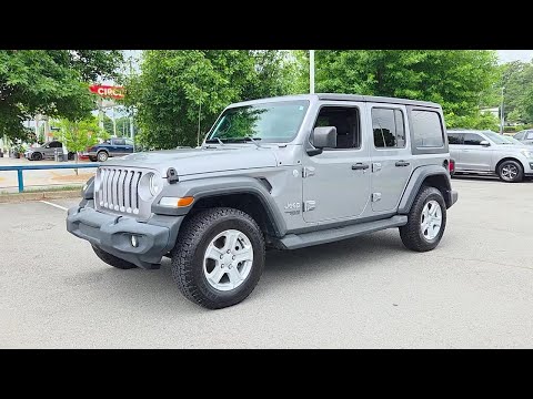 Used 2018 Billet Silver Metallic Clearco JEEP UNLIMITED SPORT S image 1