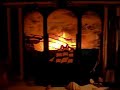 stained glass fireplace screen