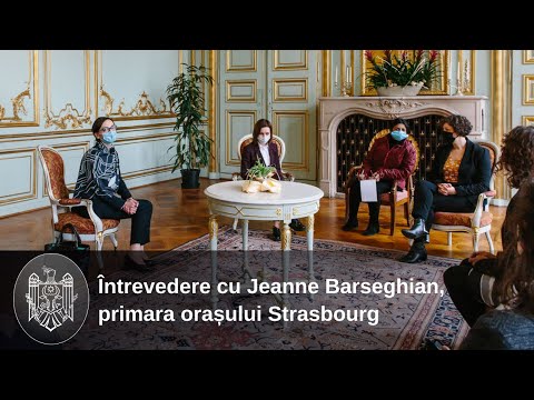 Președintele Maia Sandu a discutat cu primara orașului Strasbourg, Jeanne Barseghian