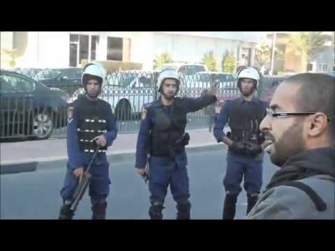 Attack on peaceful Manama protest 25.01.2012