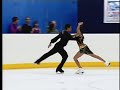 kassy kova and justin ross perform their intermediate freedance at the 2008 junior national figure skating championships in salt lake city, utah.