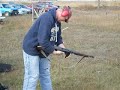 My friend Derek shooting another friend's M1A1 Thompson .45 ACP subgun.