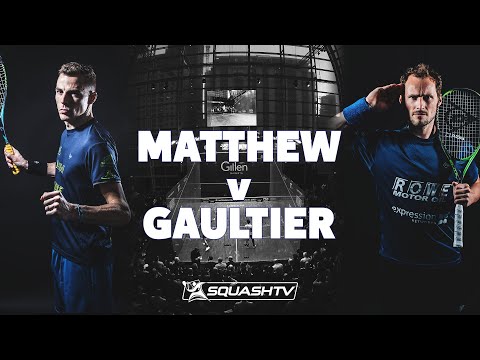 Nick Matthew v Greg Gaultier Exhibition Match @ Canary Wharf 2022