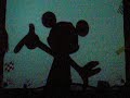 they play some sweet japanese dubbed movie about the life of mickey mouse