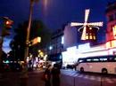 360°:Night View of Moulin Rouge in Paris ムーランルージュ夜の風景