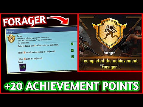 EASILY COMPLETE (FORAGER) ACHIEVEMENT IN PUBG MOBILE | How To Complete [FORAGER] Achievement in Pubg