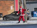 Breakdancing Santa