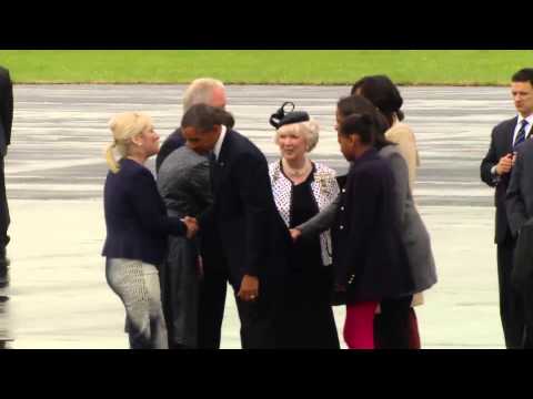 G8 Summit: President Obama arrives in Northern Ireland