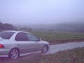 WRX handbrake in the wet