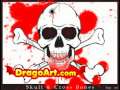 How to draw a skull and crossbones, step by step