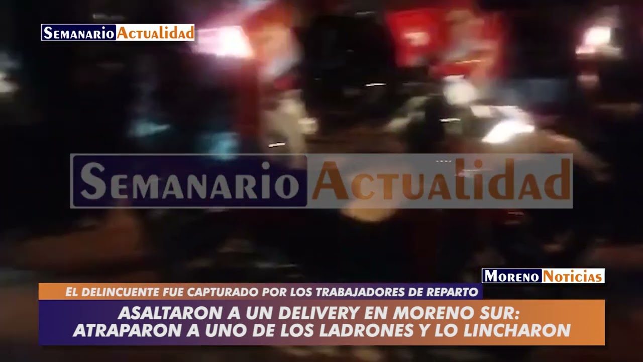 Asaltaron a un delivery en Moreno Sur: Atraparon a uno de los ladrones ...