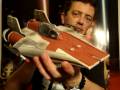 green leader's a-wing fighter with star wars action figure arvel crnyd rotj