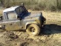Jimbob goin thru a deep muddy hole