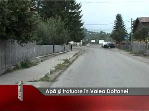 Apă şi trotuare în Valea Doftanei