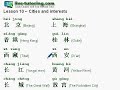 Learn Chinese Mandarin Lesson 10 - Cities and places