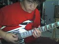 Papa Roach's Last Resort - Cover, solo I saw a kid do this on youtube a few weeks ago and I thought it was so bad ass. I'm nowhere near as awesome as that kid, but I love the idea.