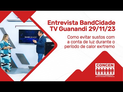 Entrevista no programa BandCidade - TV Guanandi - 29/11/2023