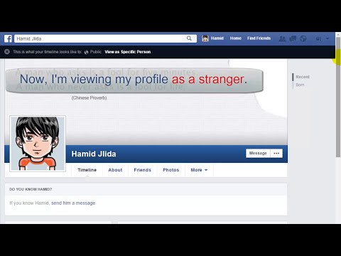 how to view a facebook profile