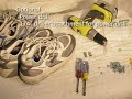 Adding screws to your running/walking shoes for traction on ice and packed snow