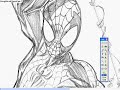 Spider-Man Inking On MSPaint! Part 2