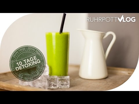 Green Smoothies: Tag 1 - Spinat-Minz-Smoothie - 10 Tage Detoxing (Veggie Day)