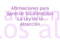 Afirmaciones para apreciar los alimentos