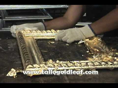 how to apply gold leaf