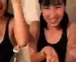 杏野はるな20歳&倉持結香16歳がスクール水着でコーラが大爆発