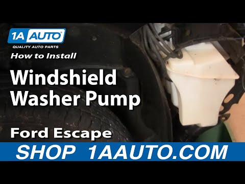 How To Install Replace Windshield Washer Pump Ford Escape 01-11 1AAuto.com