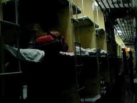中国寝台列車のなか