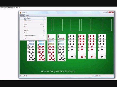 Hack Freecell in Windows XP or Windows Vista