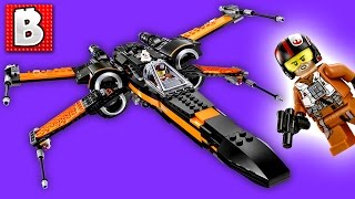 Lego Poe's X-Wing Fighter Star Wars Set 75102 | Unbox Build Time Lapse Review The Force Awakens
