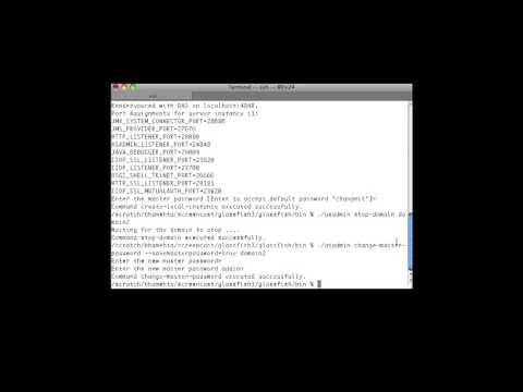 how to recover glassfish admin password