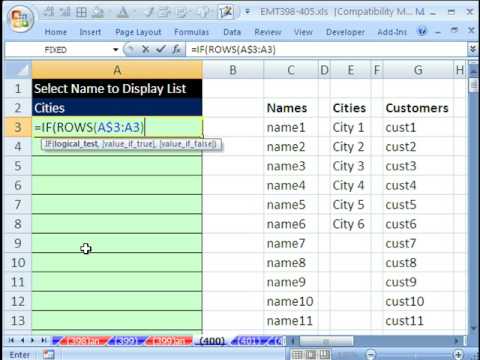 how to provide drop down values in excel