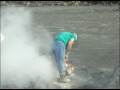 splitting a boulder in half