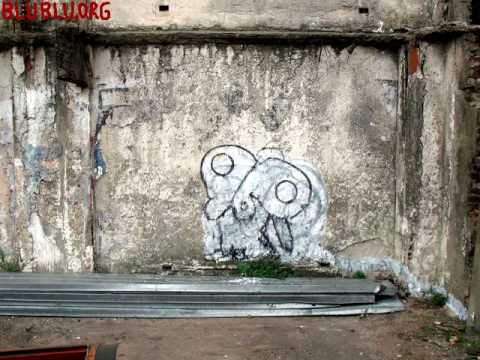 Mutu a wall painted animation by Blu