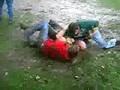 The Mud Wrestling Begins