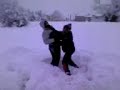 Wrestling divertente nella neve!